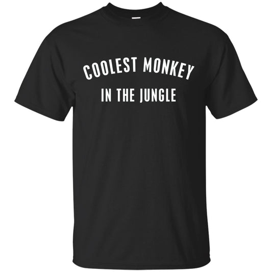 Monkey T-shirt Coolest Monkey In The Jungle Black