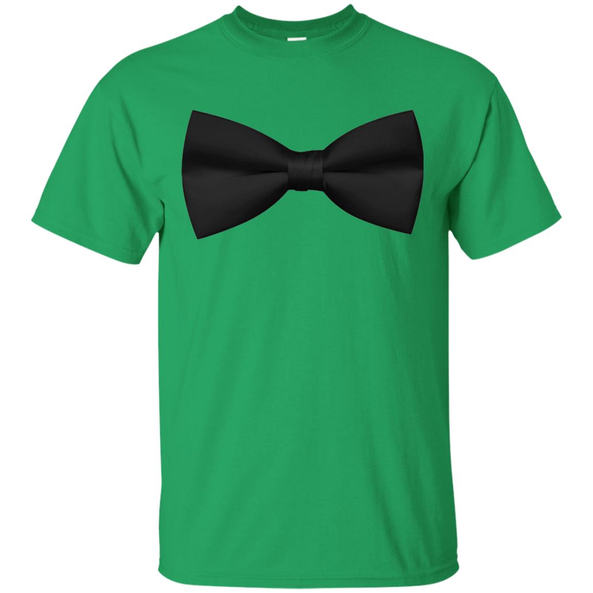 Big Black Bow Tie Tee Shirt Irish Green