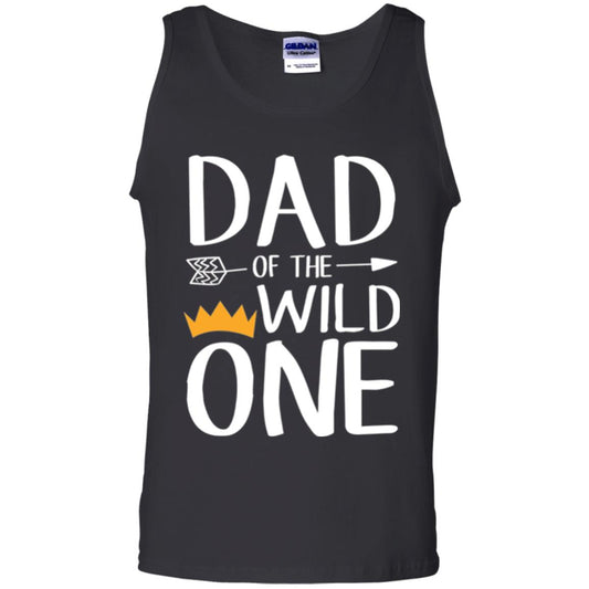 Dad Of The Wild One Daddy T-shirt Black