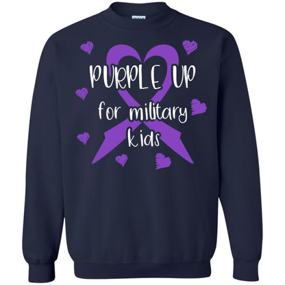 Purple Up For Military Kids Shirt Navy