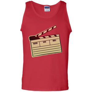 Movie Clapper Filmmaker Film Student ShirtG220 Gildan 100% Cotton Tank Top