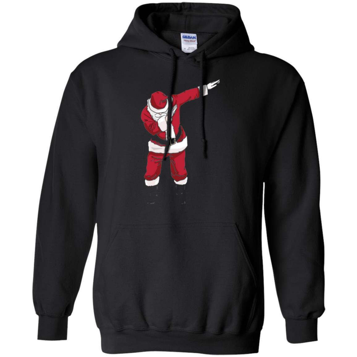 Christmas T-shirt Dabbing Santa Black