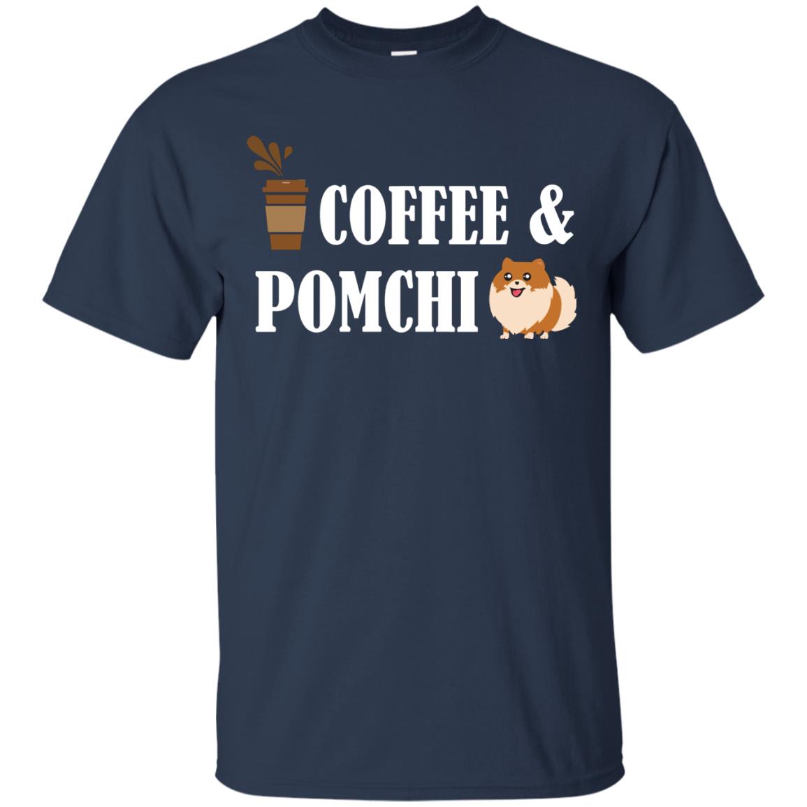 Coffee And Pomchi Lover Shirt Navy