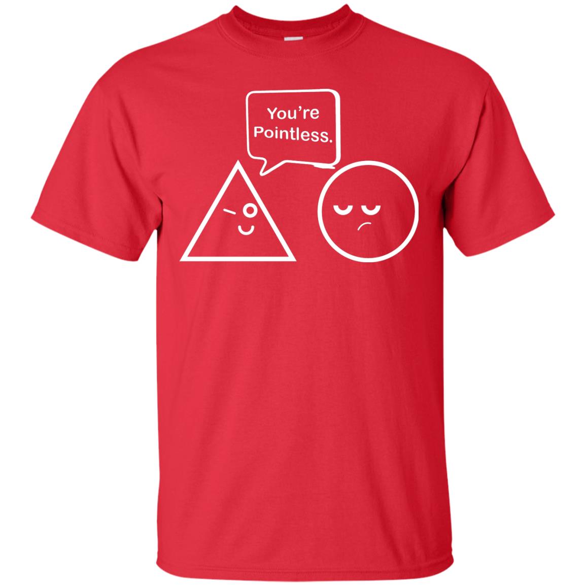 Math Lover T-shirt You're Are Pointless Red