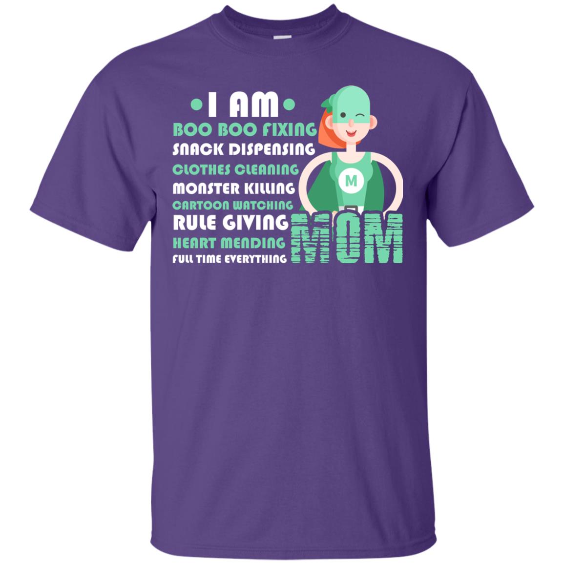 I Am Boo Boo Fixing Snack Dispensing Mommy T-shirt Purple