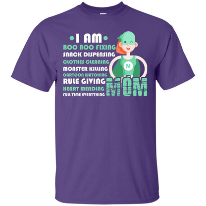 I Am Boo Boo Fixing Snack Dispensing Mommy T-shirt Purple