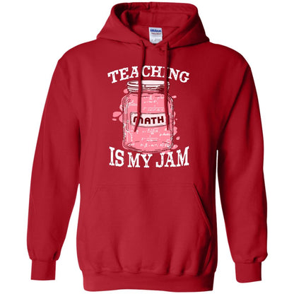 Teaching Math Is My Jam Mathematics Gift Shirt Red