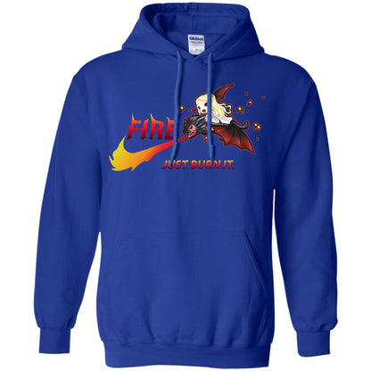 Fire Just Burn It Dany Drogon T-shirt Royal