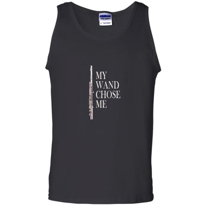 Flute Lover T-shirt My Wand Chose Me Black