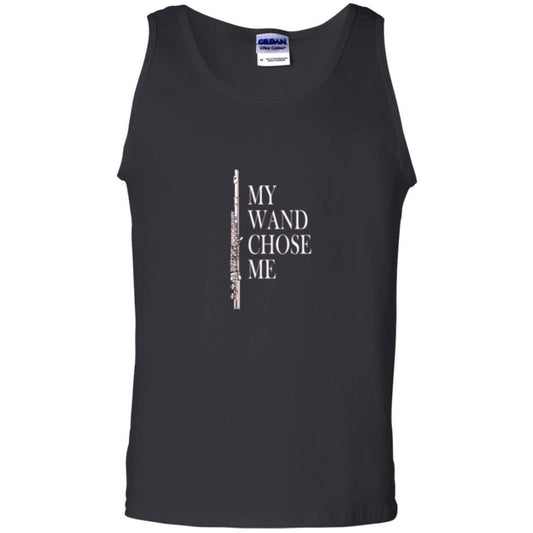 Flute Lover T-shirt My Wand Chose Me Black
