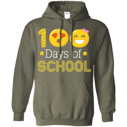 Teacher T-shirt 100 Days Of School T-shirt Military Green