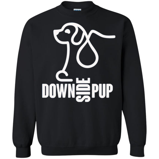 Dog Lover T-shirt Down Side Pup T-shirt Black