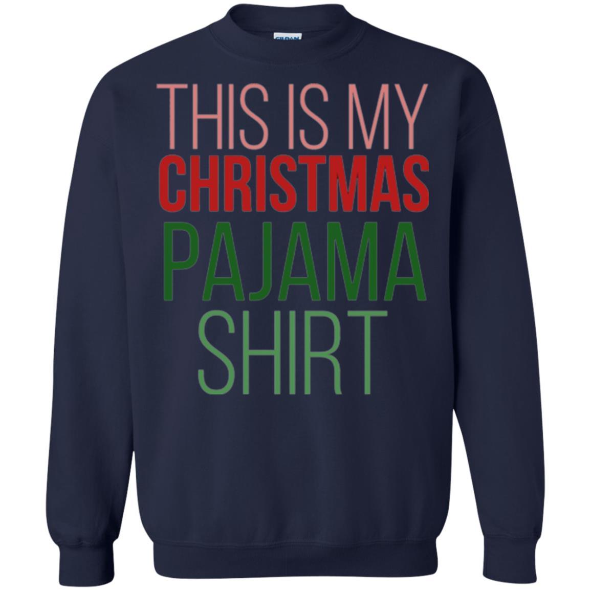Christmas T-shirt This Is My Christmas Pajama Navy