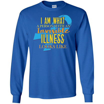 Autism T-shirt I Am What A Person With An Invinsible Illness Looks Like Royal