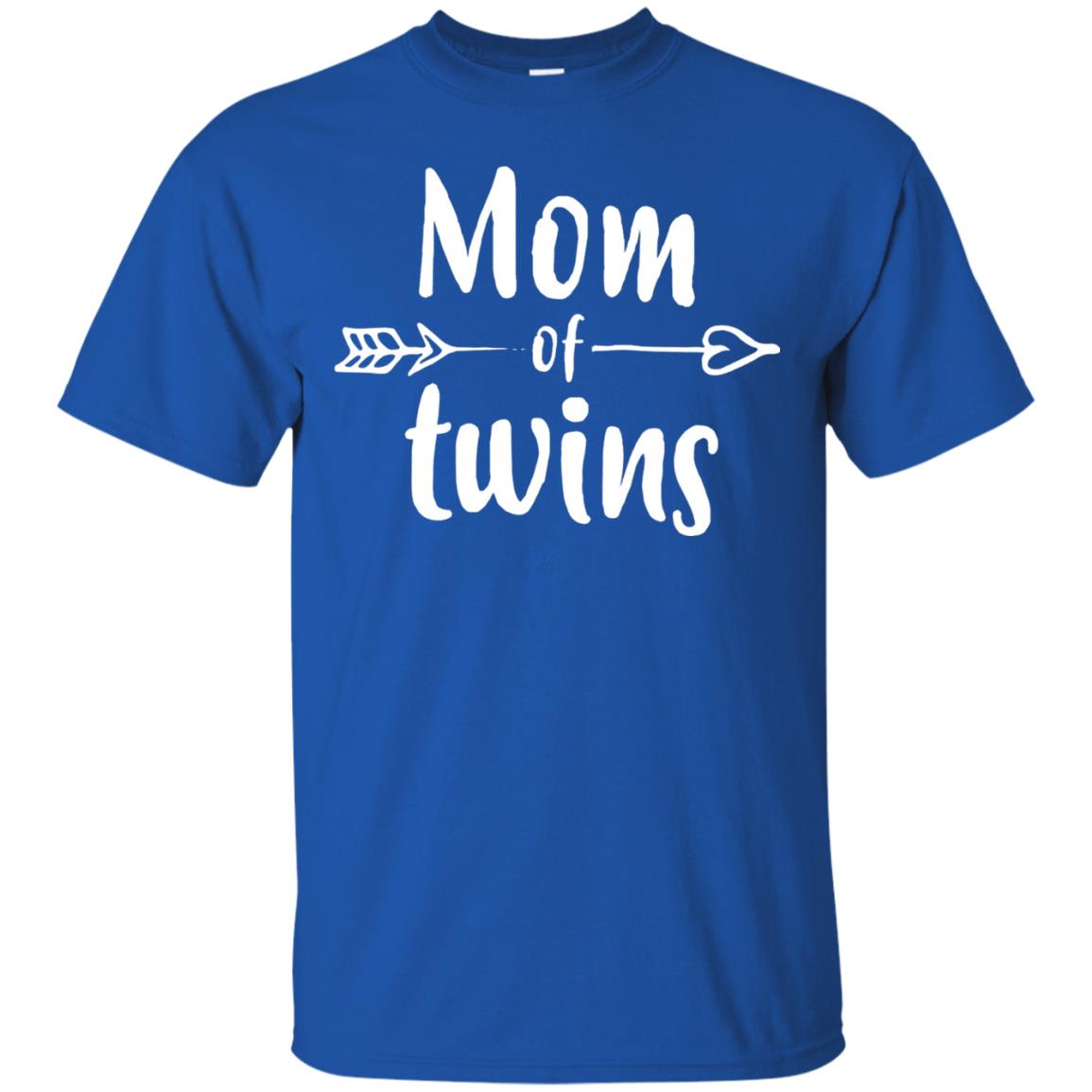 Mom Of Twins Mother's Day Mommy T-shirt Royal