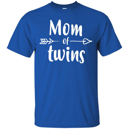 Mom Of Twins Mother's Day Mommy T-shirt Royal