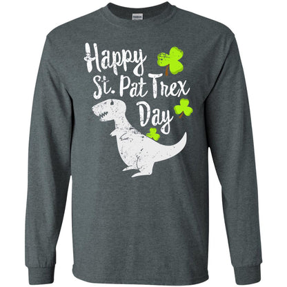 Pat T-rex Cute Stain Patricks Shirt Dark Heather