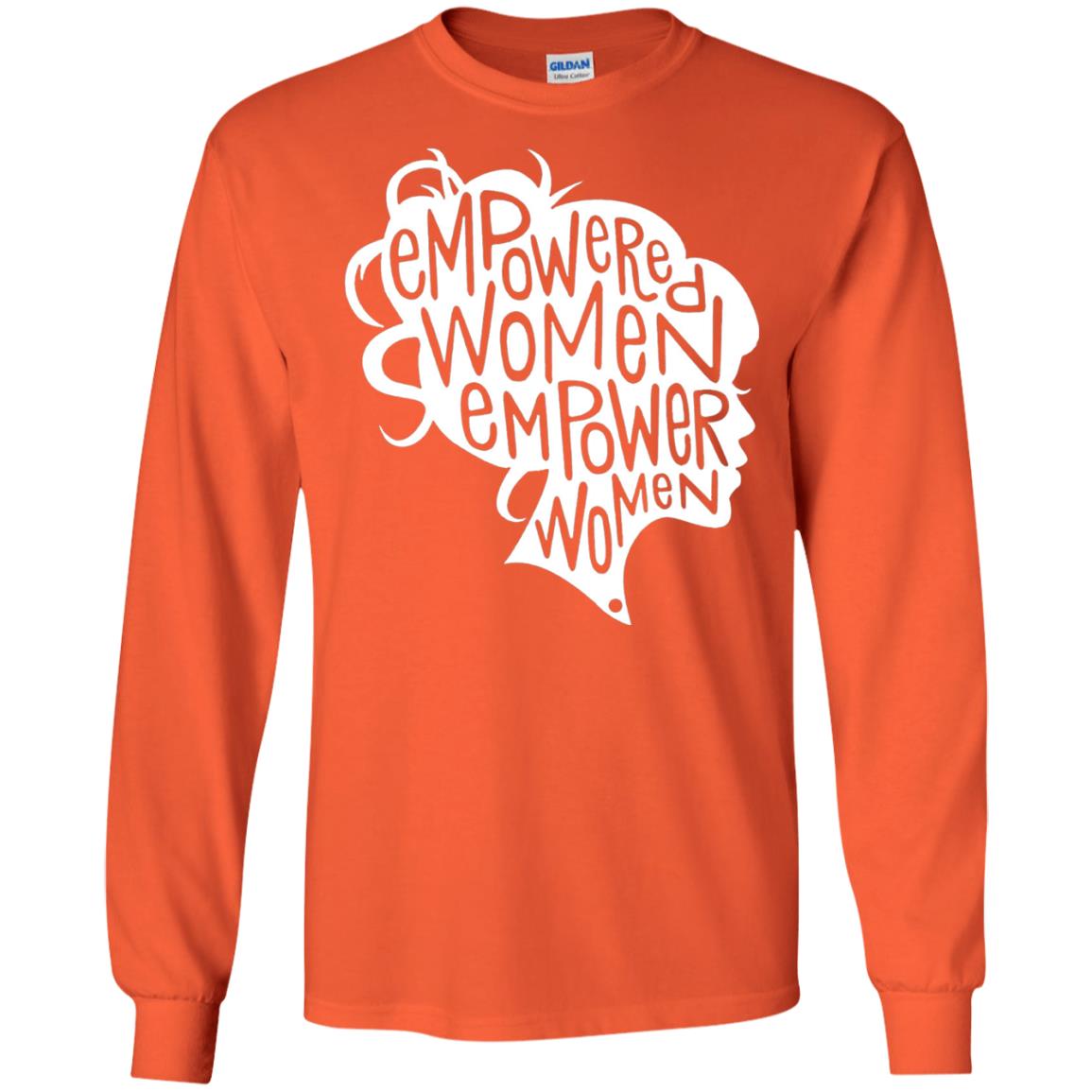 Women_s Right T-shirt Feminist Empowered Women March Hot 2017 Orange