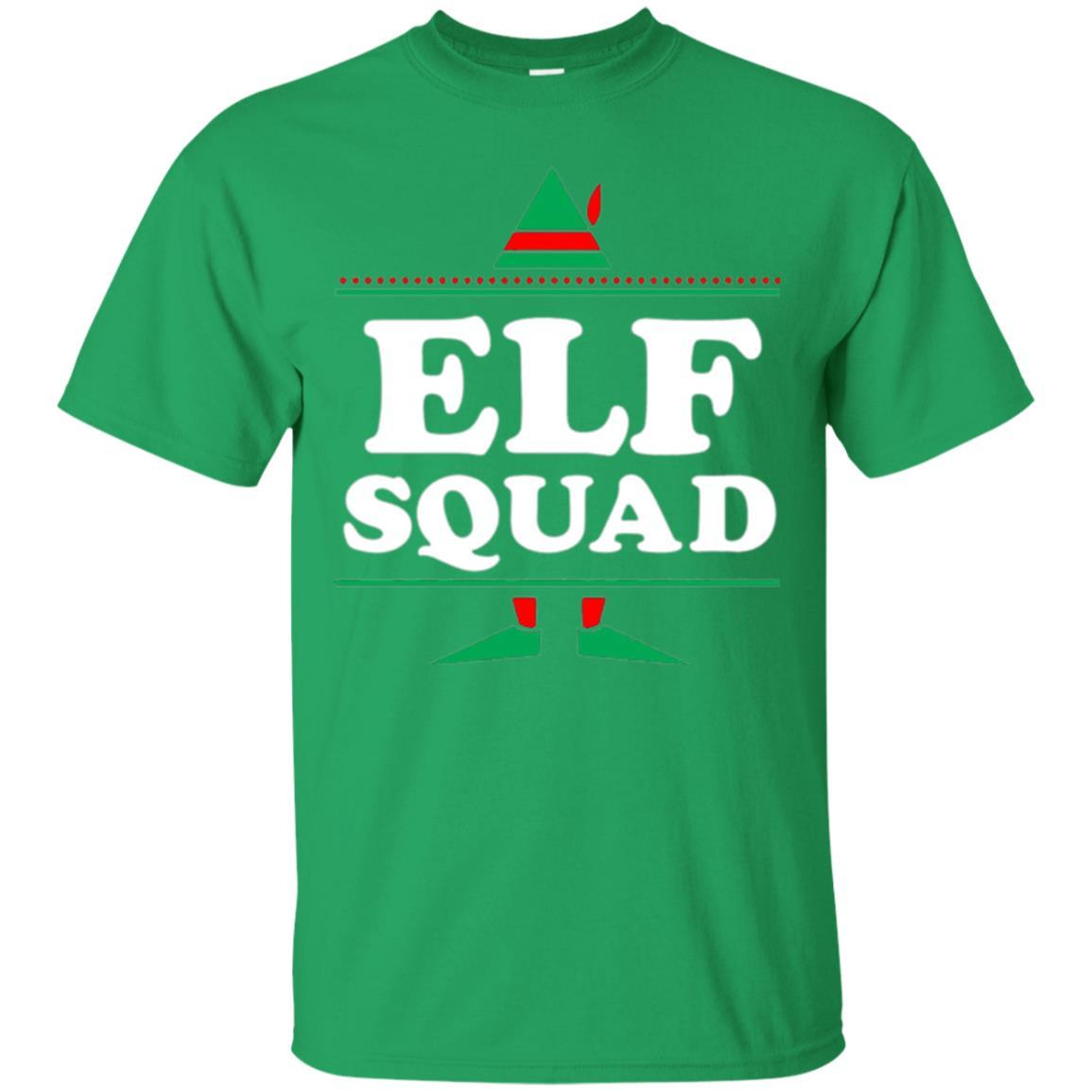 Christmas T-shirt Elf Squad Holiday Family Group Matching Irish Green