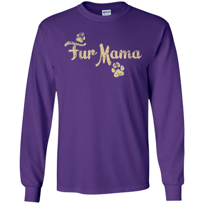 Fur Mama Mommy Love Dog T-shirt Purple