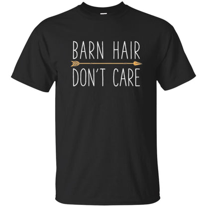Horse Lovers T-shirt Farmbarn Hair Don_t Care Black