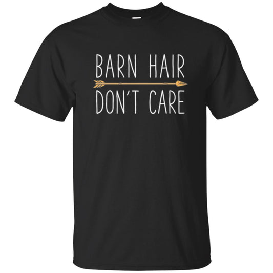 Horse Lovers T-shirt Farmbarn Hair Don_t Care Black