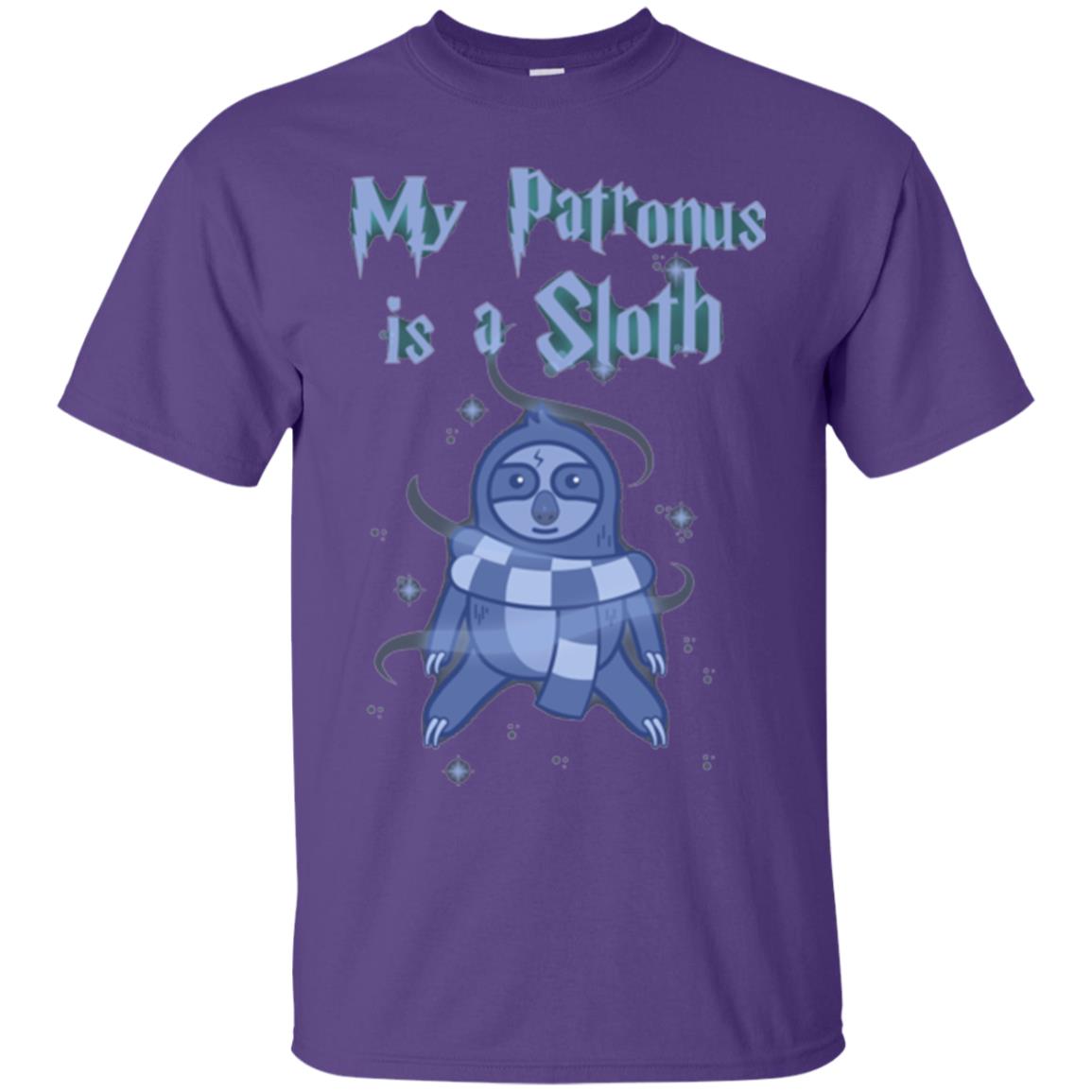Sloth T-shirt My Patronus Is A Sloth Purple