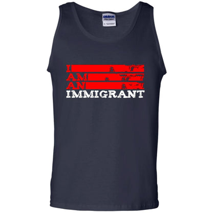 Anti Trump T-shirt Political Tee I Am An Immigrant Political Navy