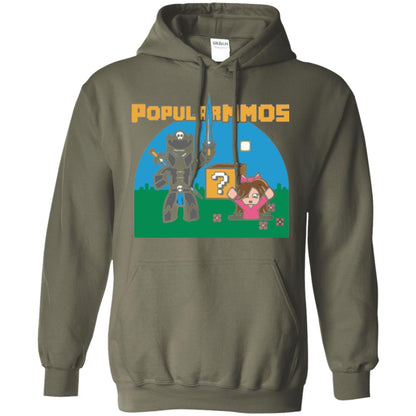 Gaming T-shirt Popularmmos Military Green