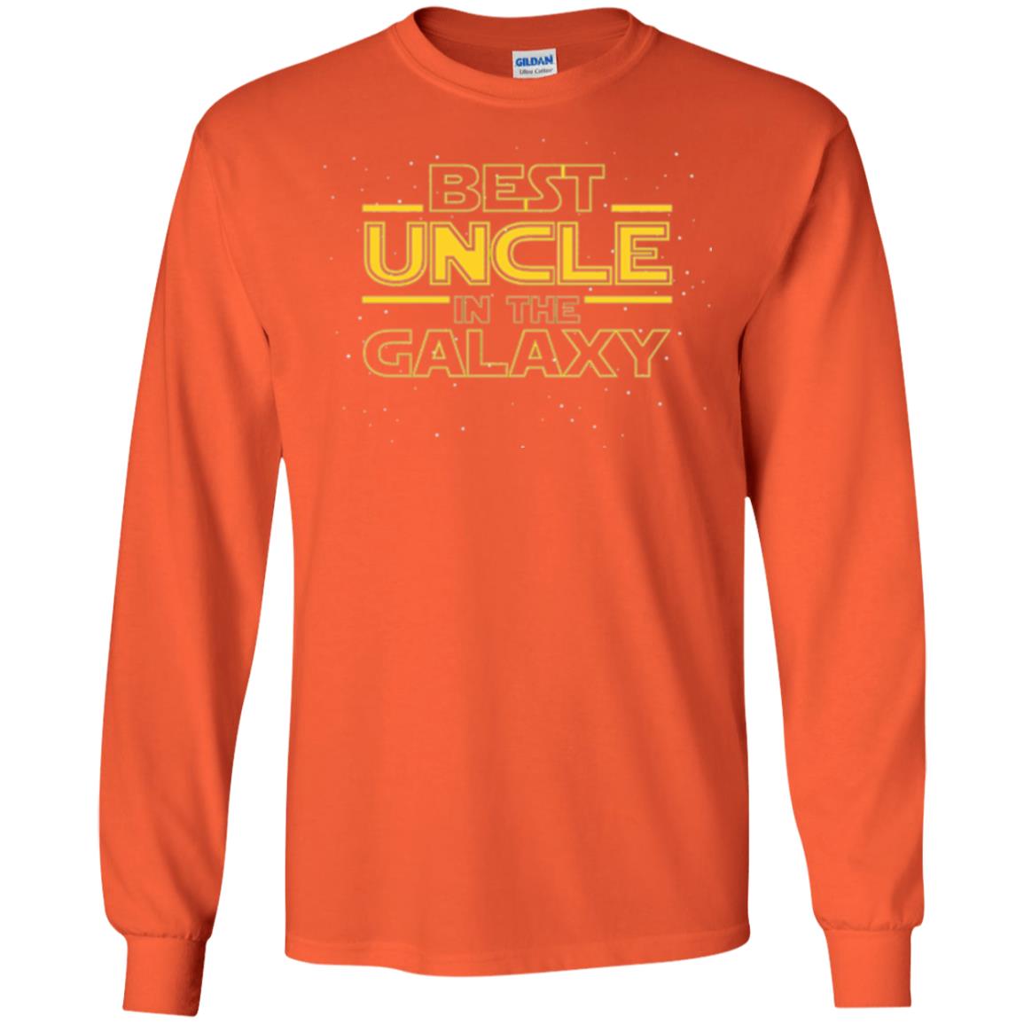 Uncle T-shirt Best Uncle In The Galaxyt-shirt Orange