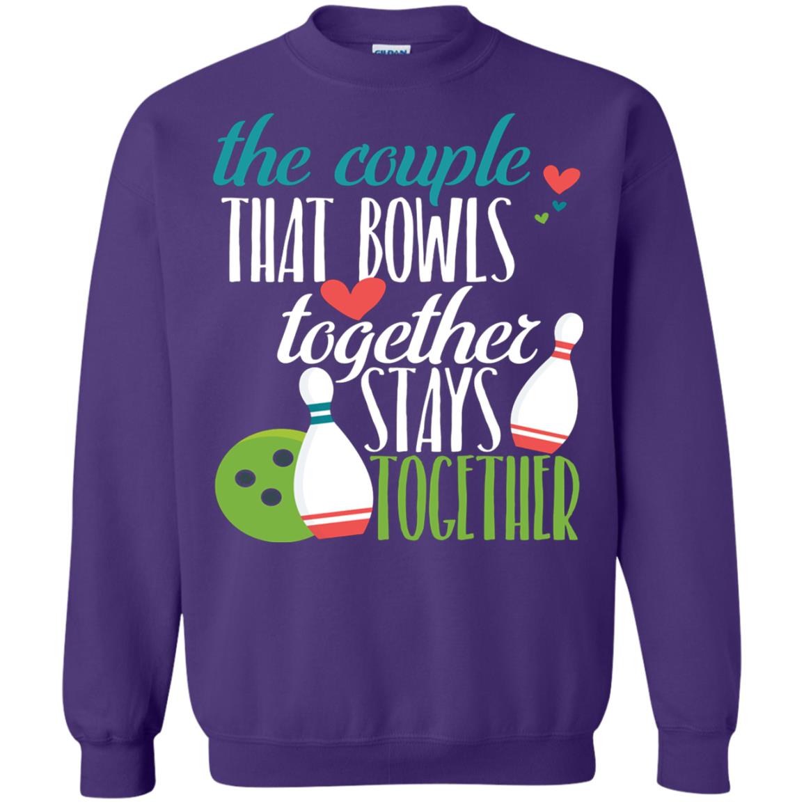 Bowler Shirt The Couple That Bowls Together Stay Together Purple