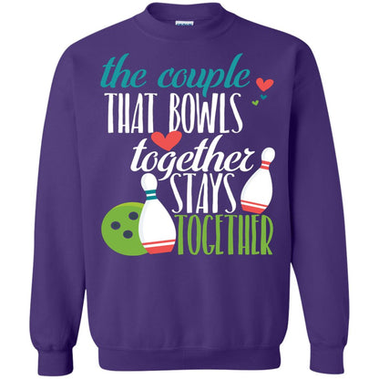 Bowler Shirt The Couple That Bowls Together Stay Together Purple