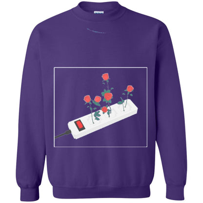 Flower Power Cute Art Aesthetic Vaporwave Digital Rose T-shirt Purple