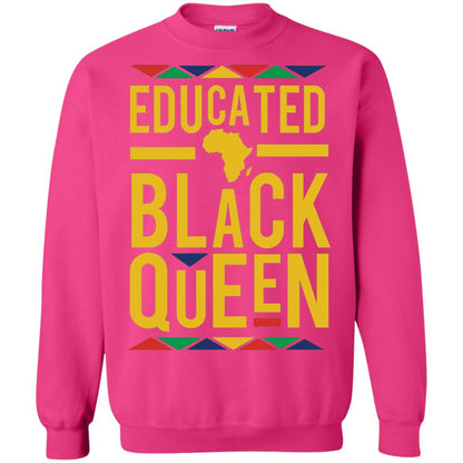 African Dna Pride T-shirt Dashiki Educated Black Queen Heliconia