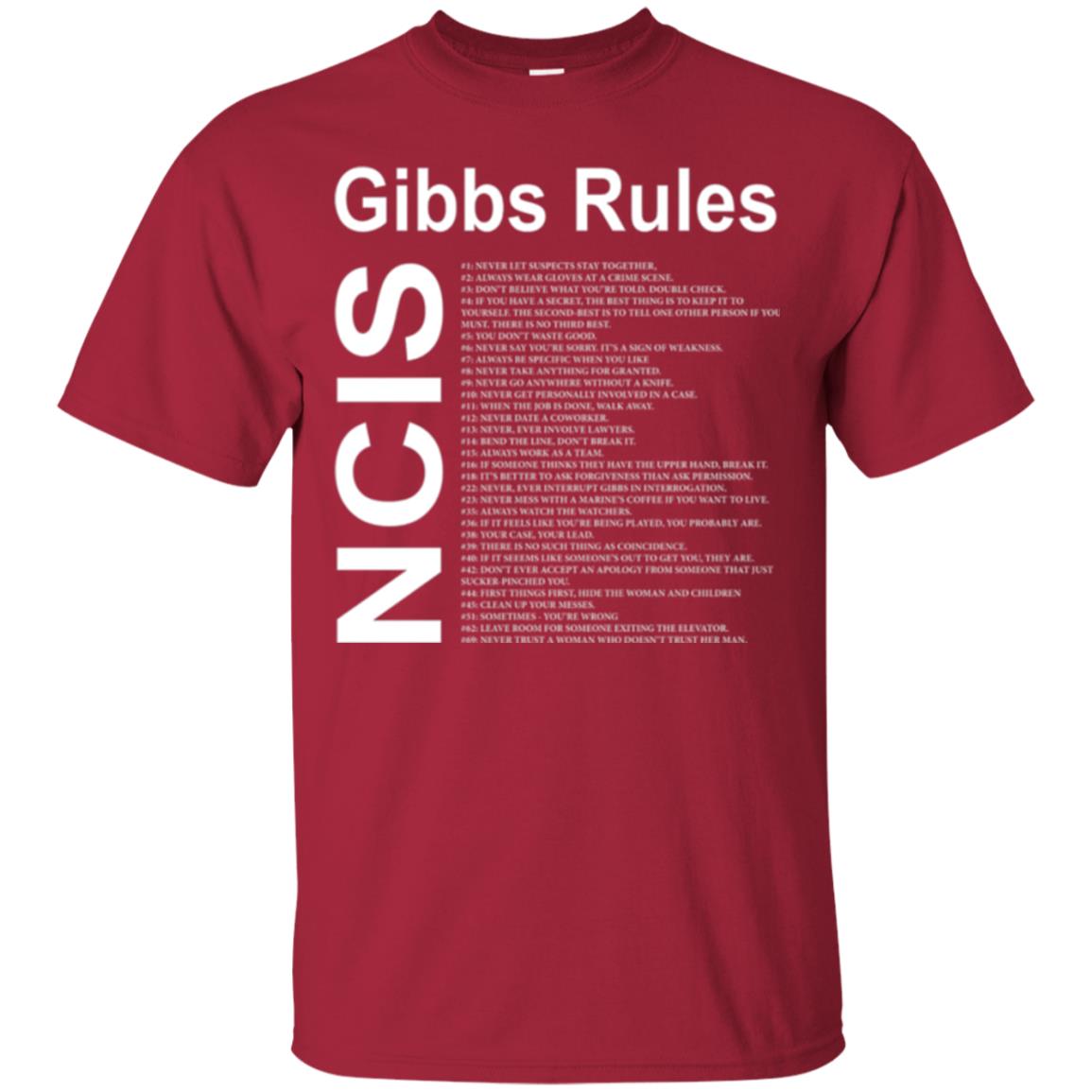 Gibbs Rules T-shirt Cardinal