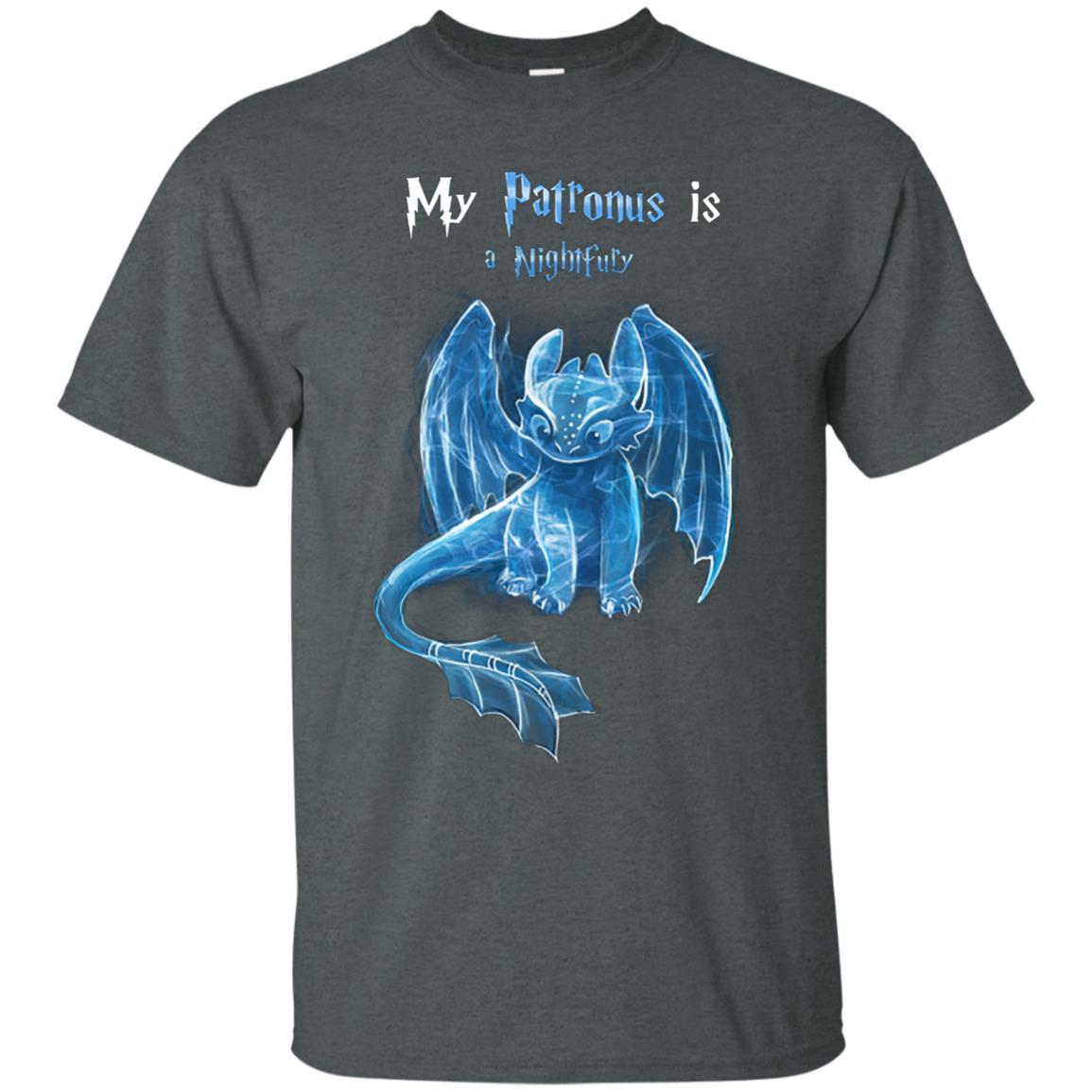 My Patronus Is A Nightfury How To Train Your Dragon T-shirt Dark Heather