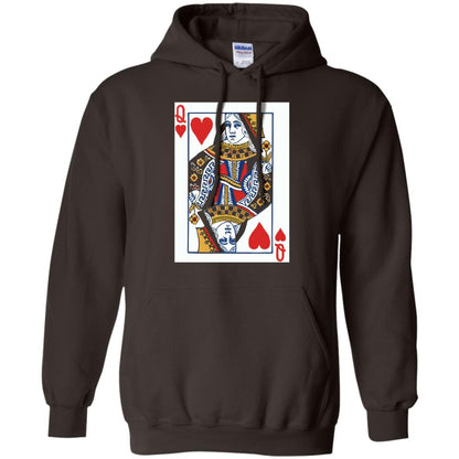 Valentines Day T-shirt Queen Of Hearts Cards Couple Dark Chocolate
