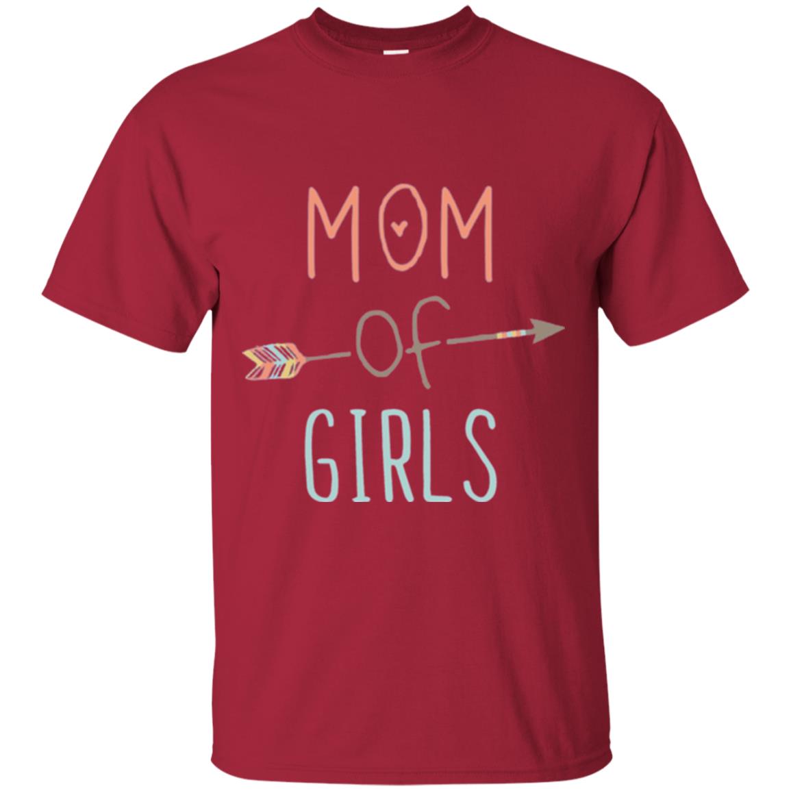 Mommy T-shirt Mom Of Girls Cardinal