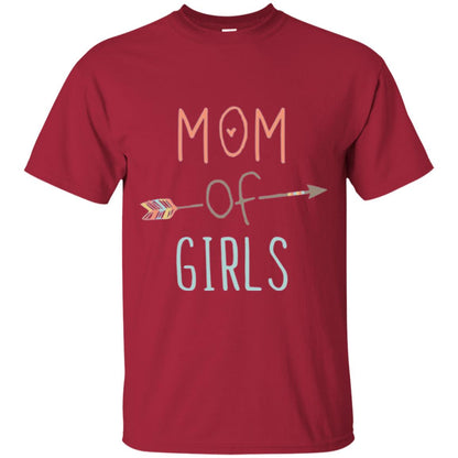 Mommy T-shirt Mom Of Girls Cardinal