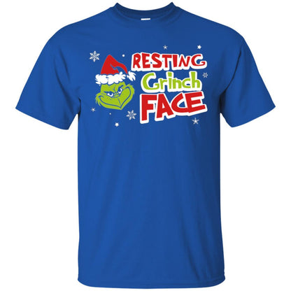 Christmas T-shirt Resting Grinch Face Royal