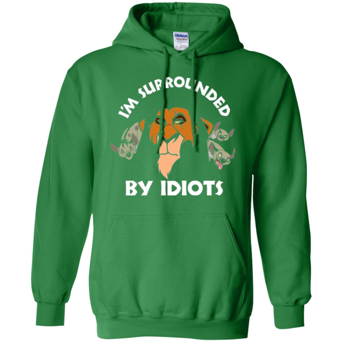 Disney Lion King T-shirt Scar Surrounded By Idiots Irish Green