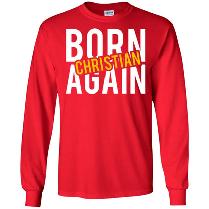 Christian T-shirt Born Again Christian Red