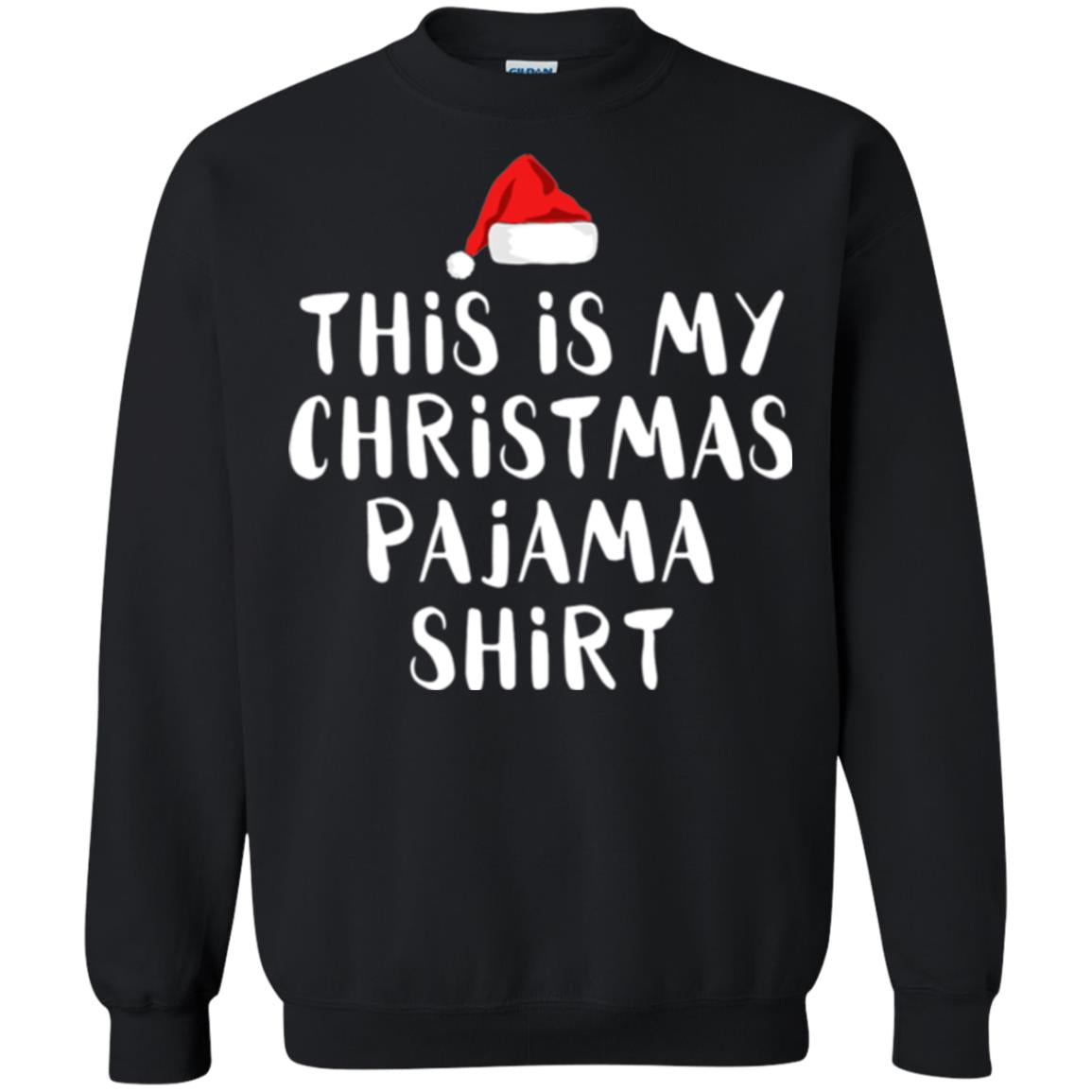 Christmas T-shirt This Is My Christmas Pajama Shirt Black