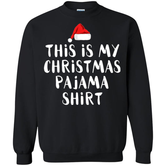 Christmas T-shirt This Is My Christmas Pajama Shirt Black