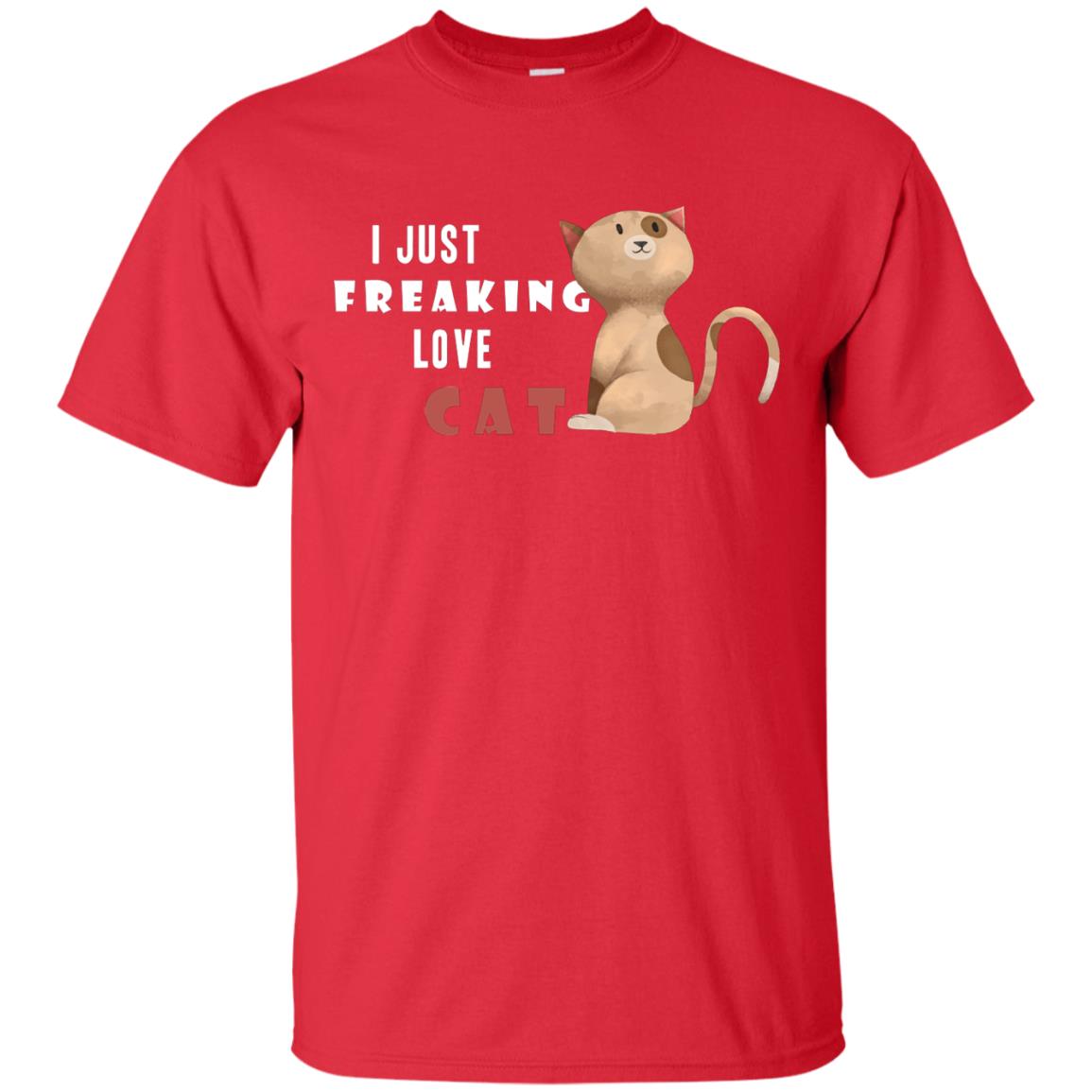 I Just Freaking Love Cat Shirt Red
