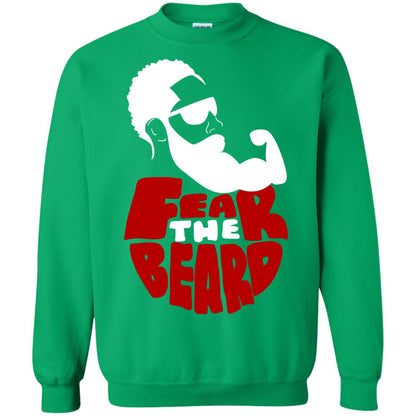 Fear The Beard No Shave November Gift Shirt For Mens Irish Green