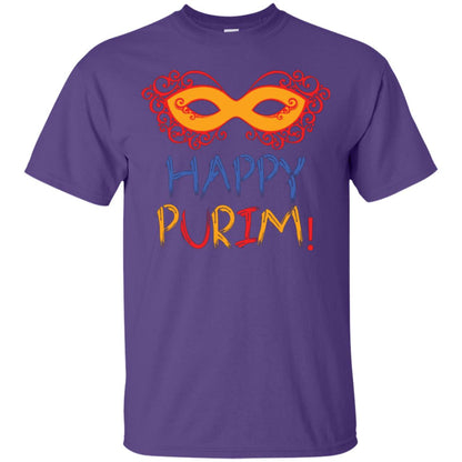 Purim Day T-shirt Happy Purim Purple
