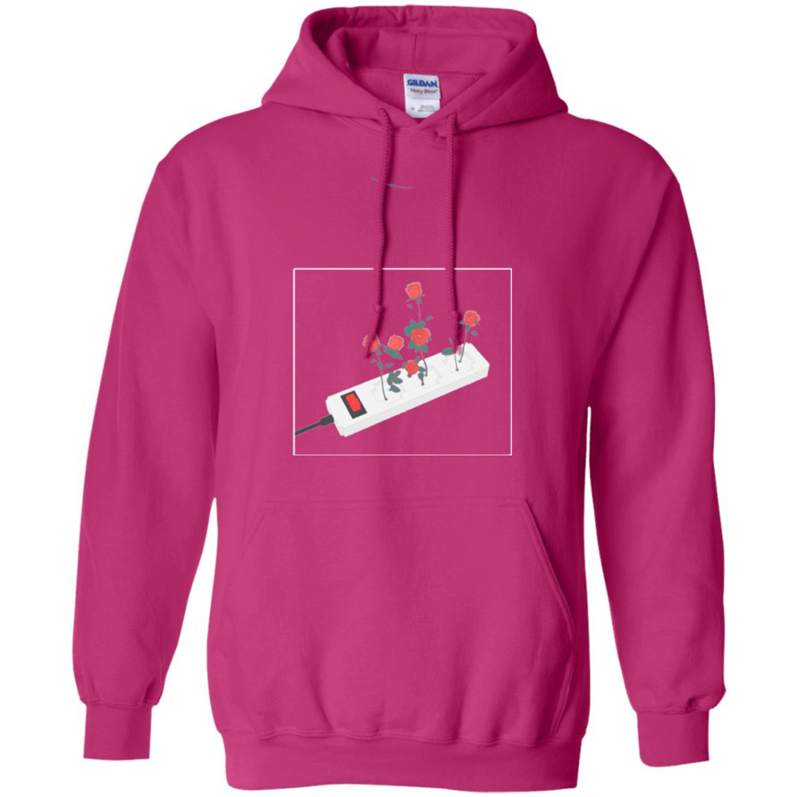 Flower Power Cute Art Aesthetic Vaporwave Digital Rose T-shirt Heliconia