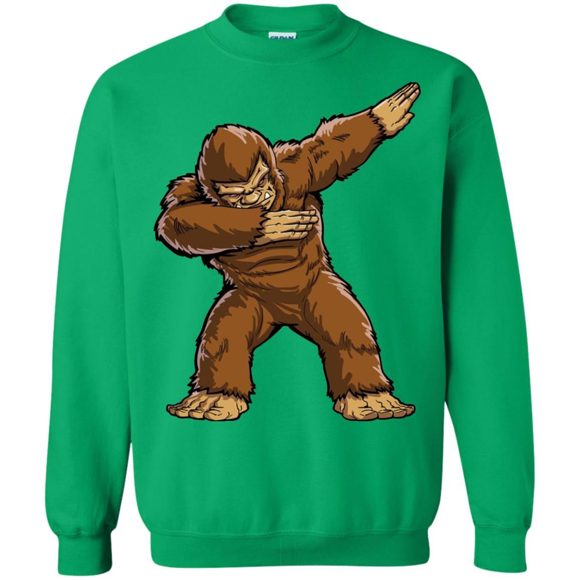 Monkey T-shirt Bigfoot Sasquatch Dabbing Irish Green
