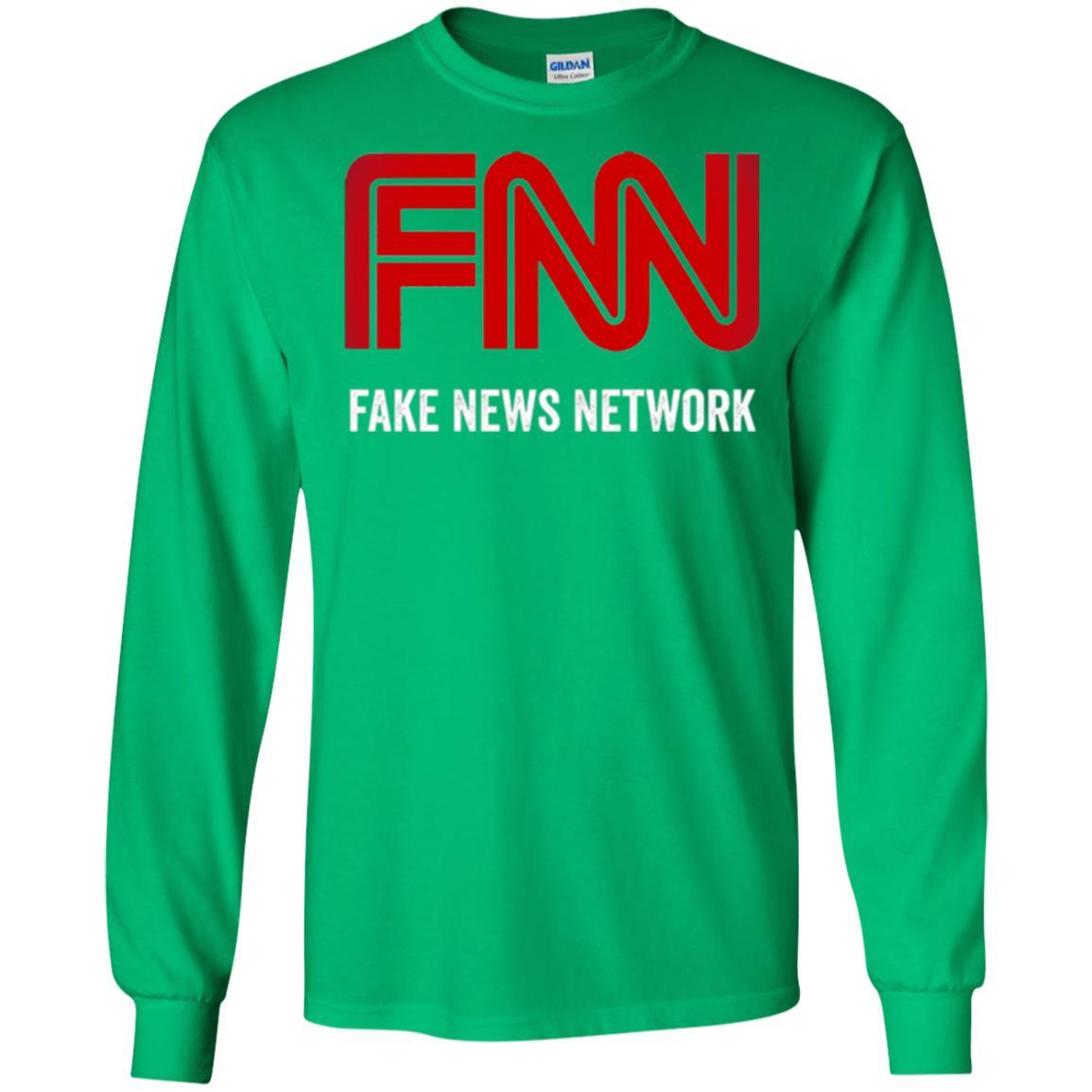 Anti Trump T-shirt Fnn The Fake News Network Irish Green